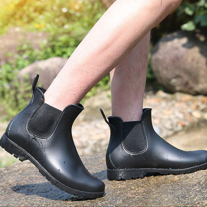 Women Elastic Band Rain Boots