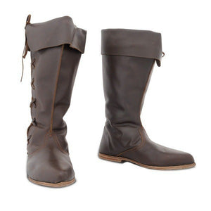 Women flat side criss cross lace up mid calf boots