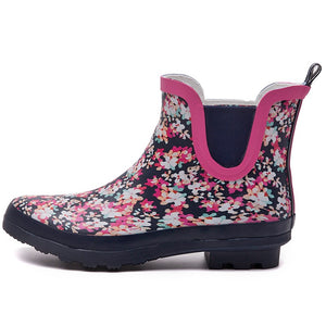 Women's Anti Slip Floral Printed Rain Boots