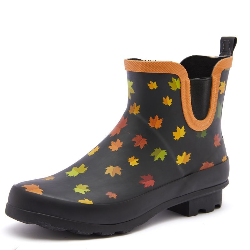 Women's Anti Slip Floral Printed Rain Boots
