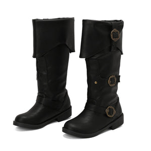 Women's Vintage Pirate Boots Halloween Costume Cosplay Viking Boots