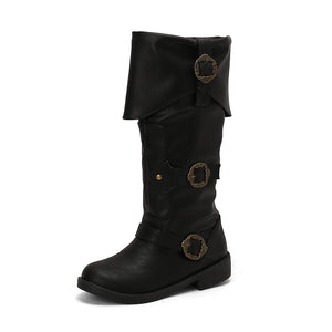 Women's Vintage Pirate Boots Halloween Costume Cosplay Viking Boots