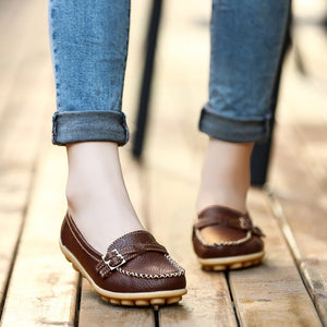 Women's comfortable walking loafers anti-skid