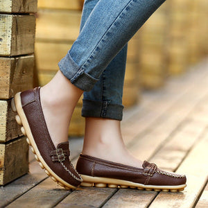 Women's comfortable walking loafers anti-skid