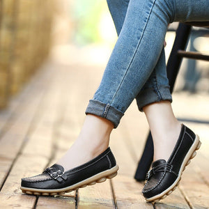 Women's comfortable walking loafers anti-skid