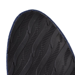 Retro Denim Stiletto Knee-High Boots for Women - Vintage Strap Detail Boots for Everyday Elegance