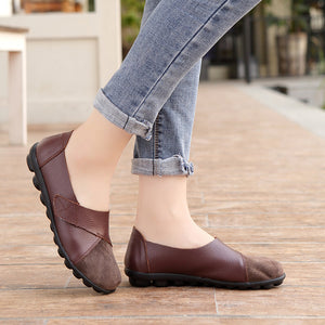 coffee Women's casual lightweight comfy slip on loafers