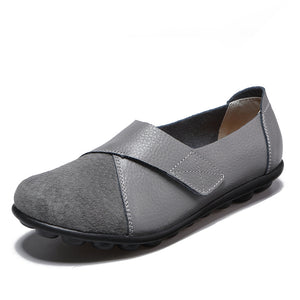 gray Women's casual lightweight comfy slip on loafers