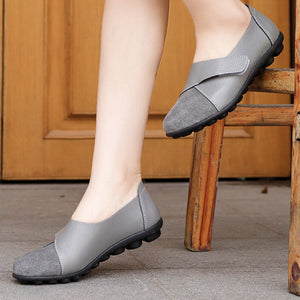 gray Women's casual lightweight comfy slip on loafers