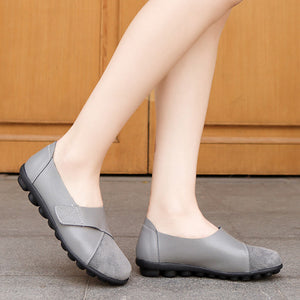 gray Women's casual lightweight comfy slip on loafers