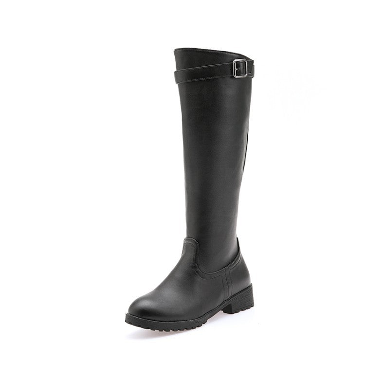 black Women's classic knee high riding boots