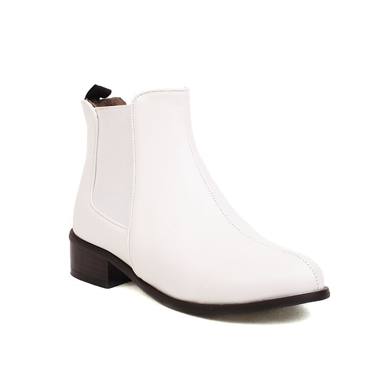 Women's classic low heels chelsea boots