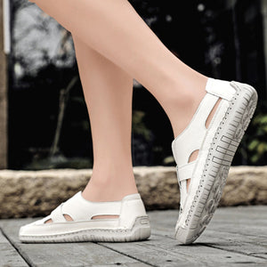 Women's summer breathable hollowed closed toe sandals