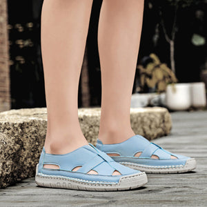 Women's summer breathable hollowed closed toe sandals