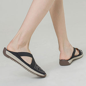 Women's comfortable walking closed toe mules