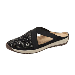 Women's comfortable walking closed toe mules