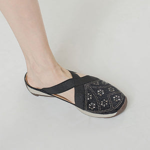 Women's comfortable walking closed toe mules