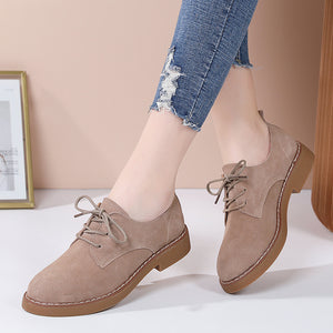 Women's comfort walking low heels oxfords shoes