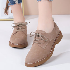 Women's comfort walking low heels oxfords shoes