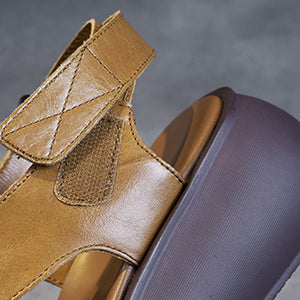 Women's criss cross strap thick sole sandals