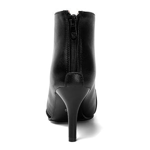 black Women's fall winter stiletto heels dress booties
