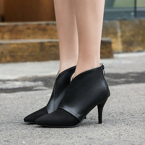 Women's fall winter stiletto heels dress booties