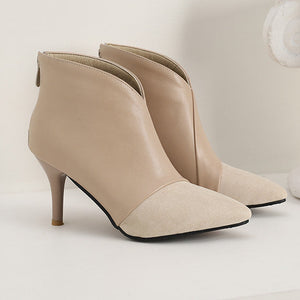 Women's fall winter stiletto heels dress booties