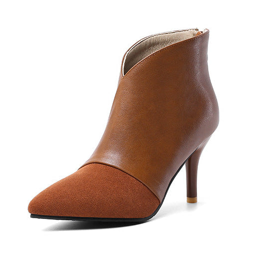 Women's fall winter stiletto heels dress booties