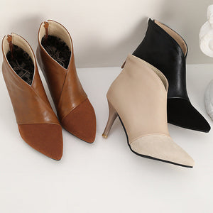 Women's fall winter stiletto heels dress booties
