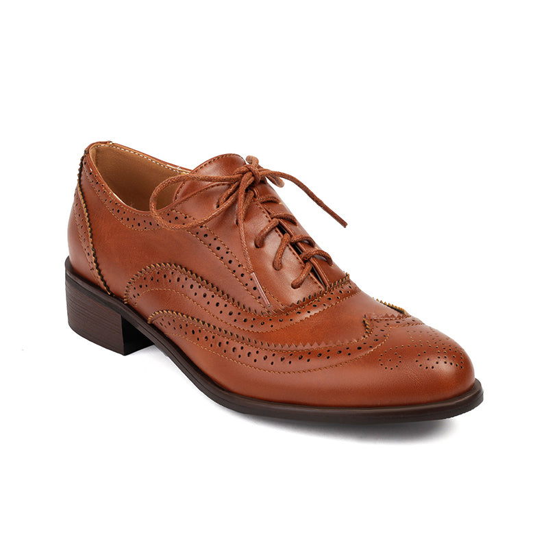 Women's fashion lace up casual oxfords shoes