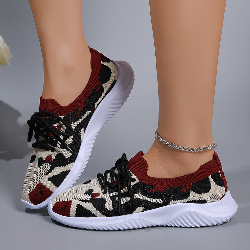 Women's flyknit lightweight summer tennis shoes