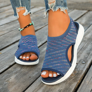 Women's knitted comfortable walking sporty sandals