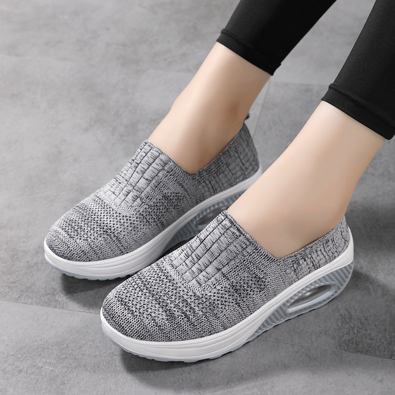 Women's knitted slip on sock sneakers