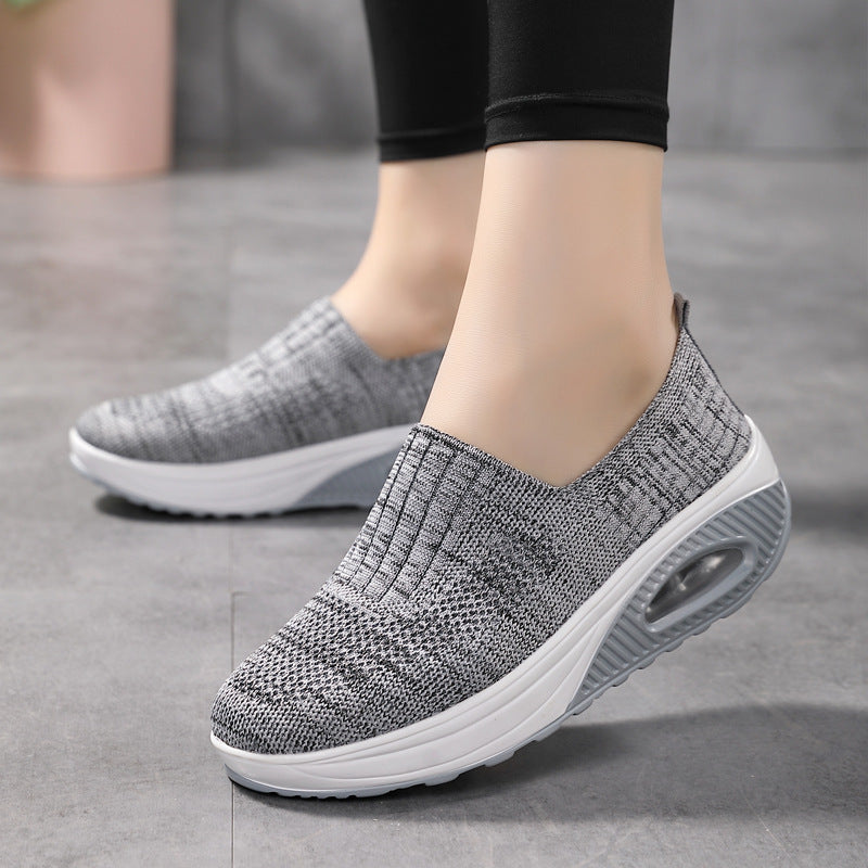 Women's knitted slip on sock sneakers