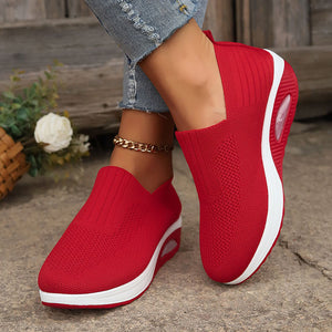 Women's knitted slip on sock sneakers