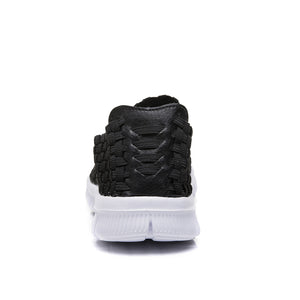 Women's lightweight comfortable walking braided elastic mary jane shoes