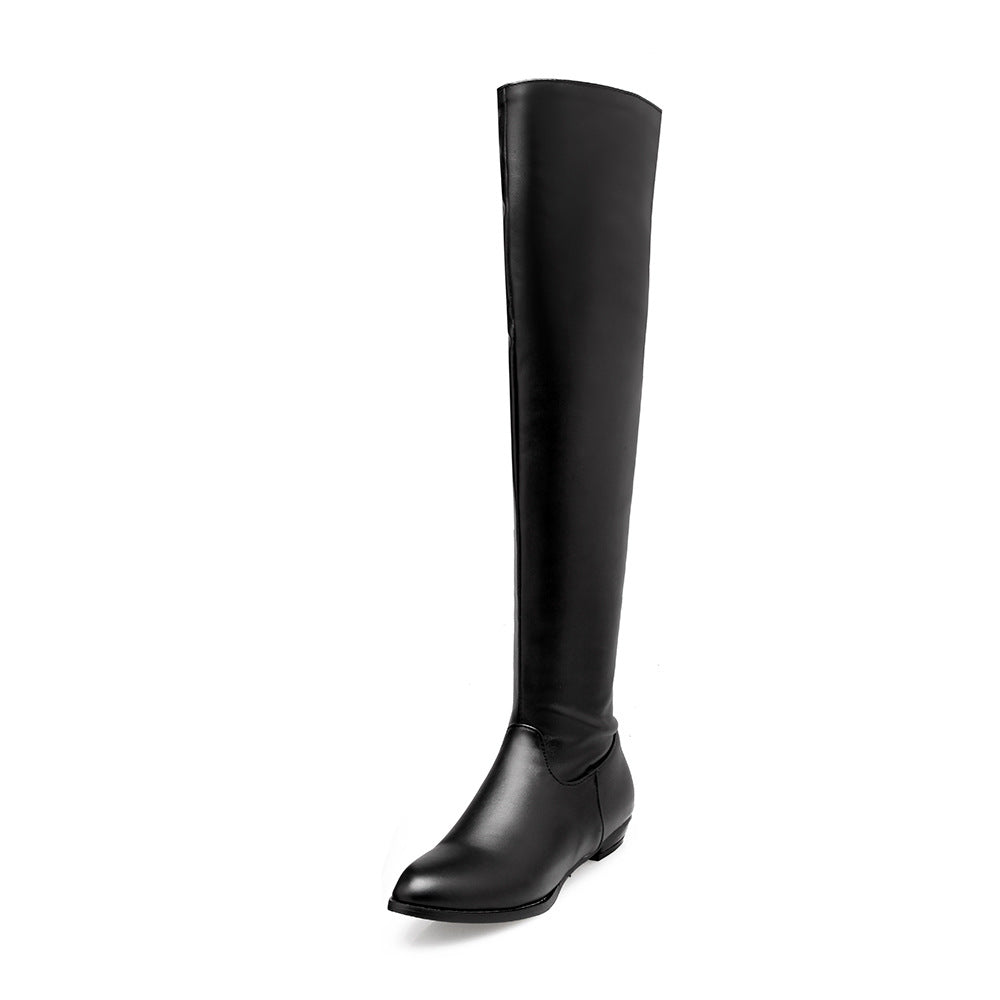 Women's low heels over the knee boots