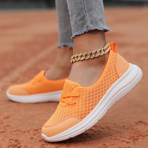 Women's mesh breathable soft sole comfort walking loafers for summer