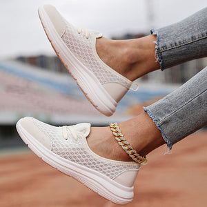 Women's mesh breathable soft sole comfort walking loafers for summer