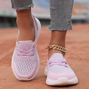 Women's mesh breathable soft sole comfort walking loafers for summer
