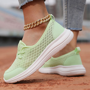 Women's mesh breathable soft sole comfort walking loafers for summer