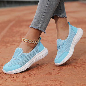 Women's mesh breathable soft sole comfort walking loafers for summer