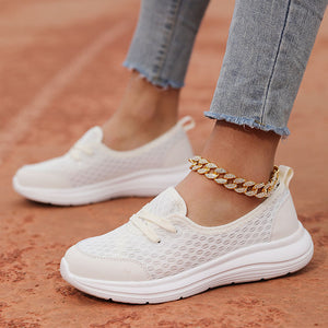 Women's mesh breathable soft sole comfort walking loafers for summer