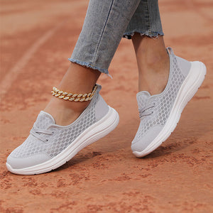 Women's mesh breathable soft sole comfort walking loafers for summer