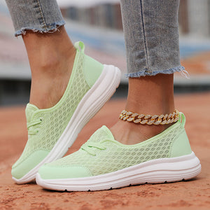 Women's mesh breathable soft sole comfort walking loafers for summer