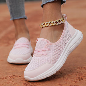 Women's mesh breathable soft sole comfort walking loafers for summer