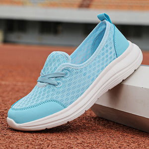 Women's mesh breathable soft sole comfort walking loafers for summer