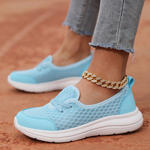 Women's mesh breathable soft sole comfort walking loafers for summer