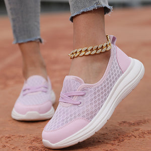 Women's mesh breathable soft sole comfort walking loafers for summer
