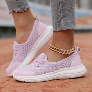 Women's mesh breathable soft sole comfort walking loafers for summer